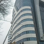 3 Монтаж вентилируемого фасада, Renaissance Minsk Hotel