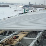 5 Установка поликорбанатной кровли на стадионе Рубин. (Казань)